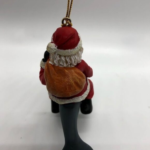 Santa Claus Riding Dolphin Ornament - Picture 5 of 7